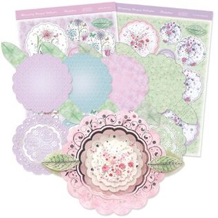 Luksus Craft Kit card design "Blomstrende buket" (Limited)