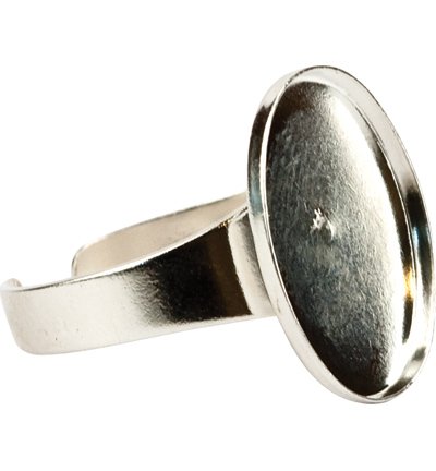 tang Downtown Spænding Ring med smykker for øje, sølv, 14x19mm - Hobby-Crafst24.eu Danks