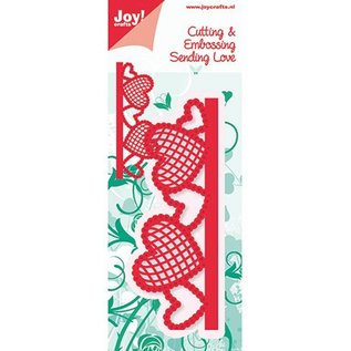 Joy!Crafts / Jeanine´s Art, Hobby Solutions Dies /  Border with hearts, 140 x 51.5 mm