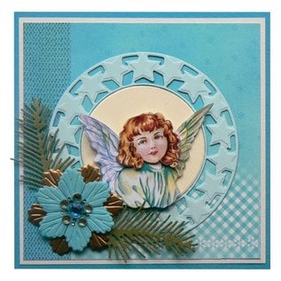 Marianne Design Stampaggio e goffratura stencil, stella gru LR0126