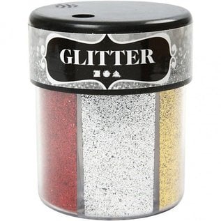 BASTELZUBEHÖR, WERKZEUG UND AUFBEWAHRUNG Glitter, assortimento, 6x13 g