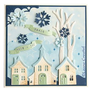 Leane Creatief - Lea'bilities und By Lene Cutting & Embossing die: pretty houses - ONLY 1 in stock!