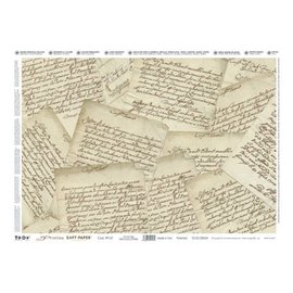 DECOUPAGE AND ACCESSOIRES Decoupage, Precious Soft Paper 35x50cm, Precious Letters.