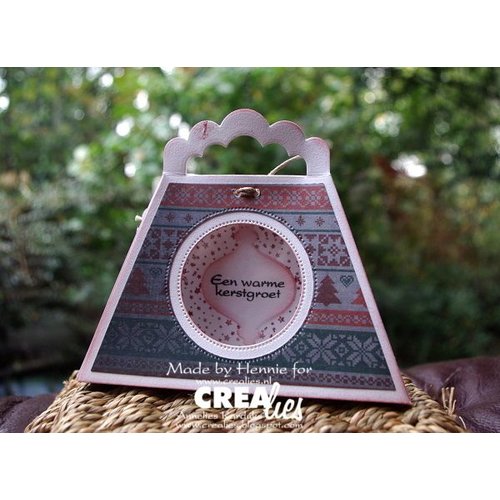 Crealies und CraftEmotions Stanz- und Prägeschablone: Eine 3D Tasche Crealies und CraftEmotions Stanz- und Prägeschablone: Eine 3D Tasche