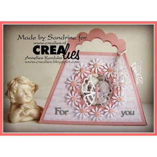 Crealies und CraftEmotions Punching and embossing template: A 3D pocket