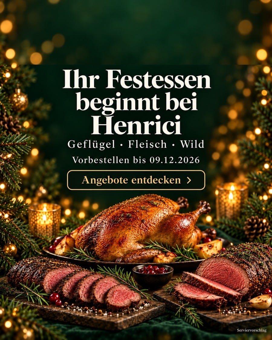 Henrici´s Onlinemetzgerei - metzger24.com - Premium Fleisch & Wurstwaren Online Kaufen