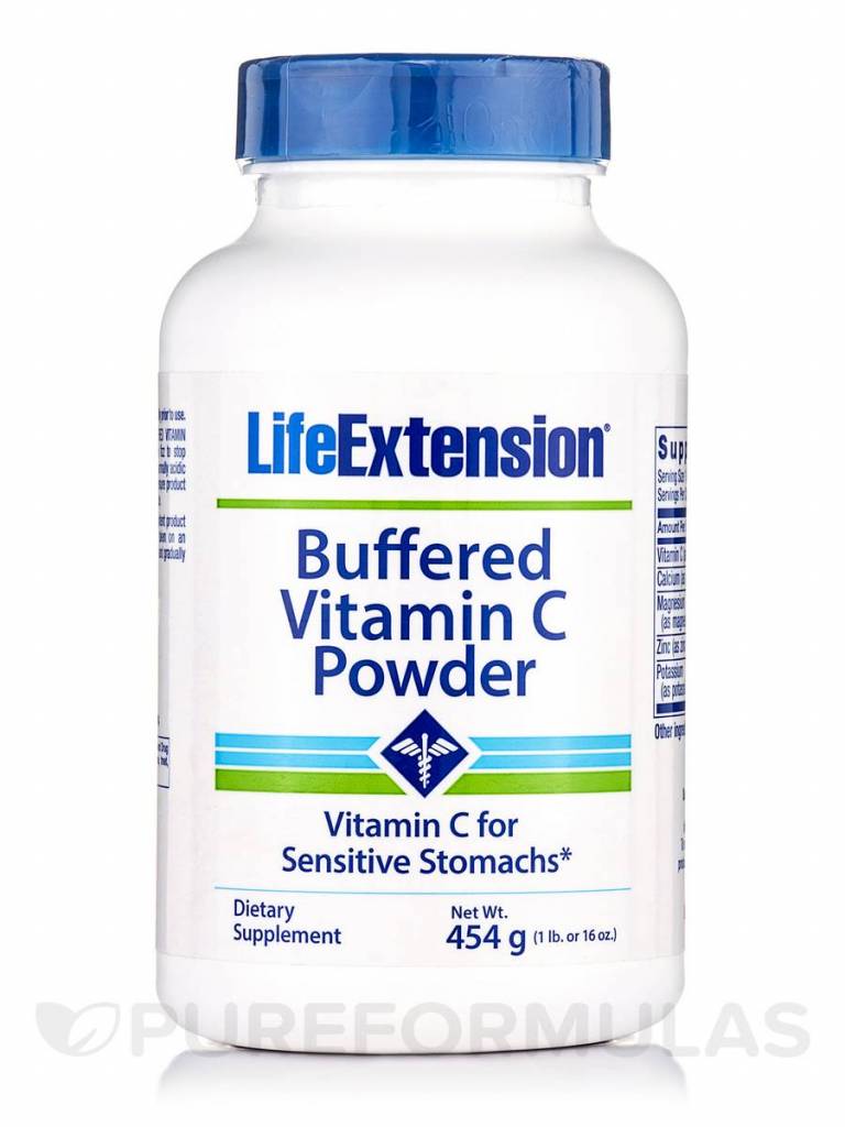Life Extension Buffered Vitamin C Powder, 454 grams (16 oz)