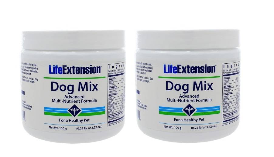 Life Extension Dog Mix (pet Vitamins), 100 Grams, 2-pack