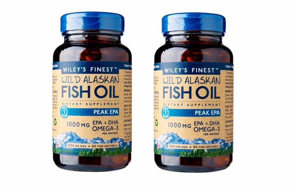 Wiley's Finest Wild Alaskan Fish Oil PEAK EPA, 60 Softgels, 2-packs