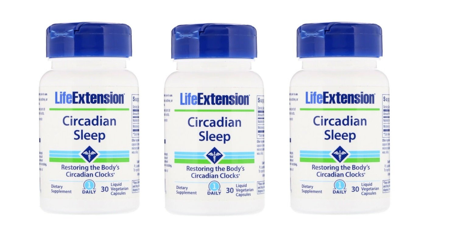 Life Extension Circadian Sleep, 30 Capsules, 3-packs