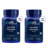Life Extension Ascorbyl Palmitate, 500 Mg 100 Vegetarian Capsules, 2-pack