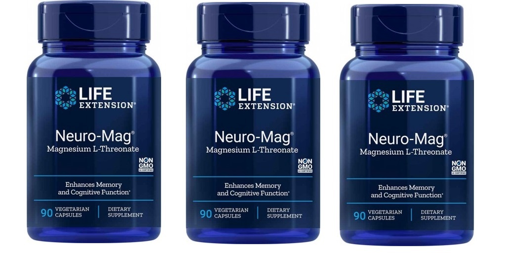 Dental Supps Neuro-Mag Magnesium L-Threonate, 3-pack