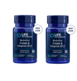 Life Extension Bioactive Folate & Vitamin B12, 90 Vegetarian Capsules, 2-pack