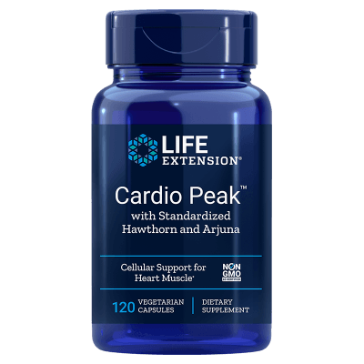 Life Extension Cardio Peak with Standardized Hawthorn and Arjuna, 120 vegetarian capsules