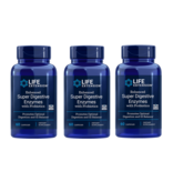 Life Extension Enhanced Super Digestive Enzymes With Probiotics, 60 Vegetarian Capsules, 3-packs