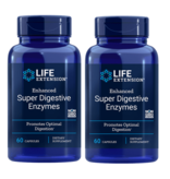 Life Extension Enhanced Super Digestive Enzymes, 60 Vegetarian Capsules, 2-packs