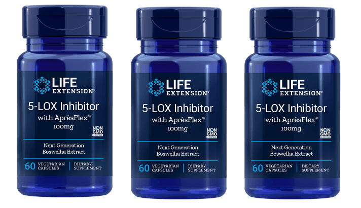 Life Extension 5-LOX Inhibitor With Aprèsflex®, 60 Vegetarian Capsules, 3-packs