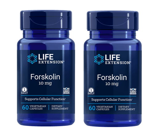 Life Extension Forskolin, 10 Mg 60 Vegetarian Capsules, 2-pack