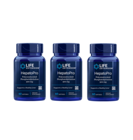 Life Extension HepatoPro (polyunsaturated Phosphatidylcholine), 900 Mg 60 Softgels, 3-pack
