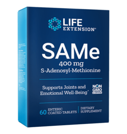 Life Extension SAMe (S-Adenosyl-Methionine), 400 mg, 60 Enteric Coated Tablets