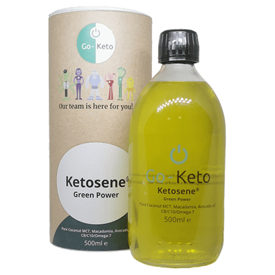 Life Extension Go-Keto Ketosene® Green Power MCT Oil C8/C10 (60/40) With Omega-7, Avocado And Macadamia Oil, 500 ml