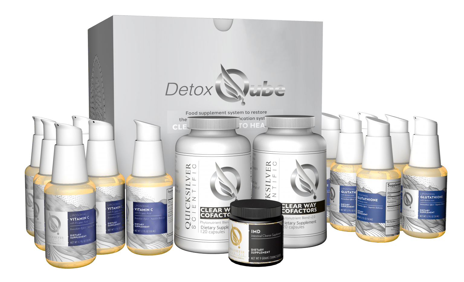 Quicksilver Scientific Detox Qube®, Heavy Metal Detoxification Kit