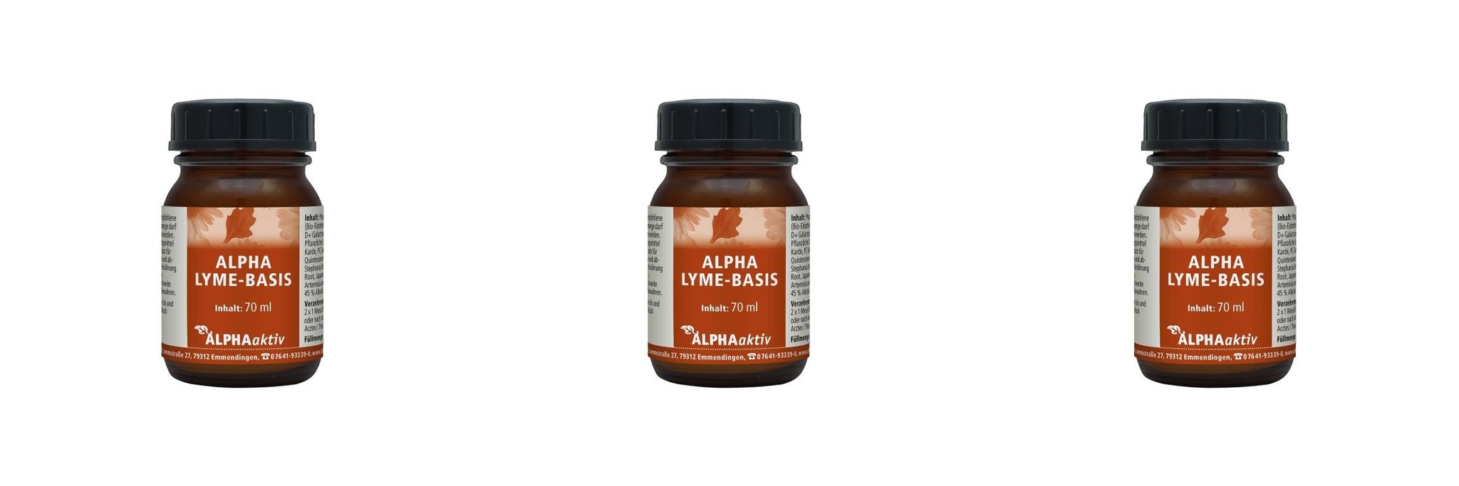 ALPHAaktiv ALPHA LYME-BASIS, 70 ml, 3-packs
