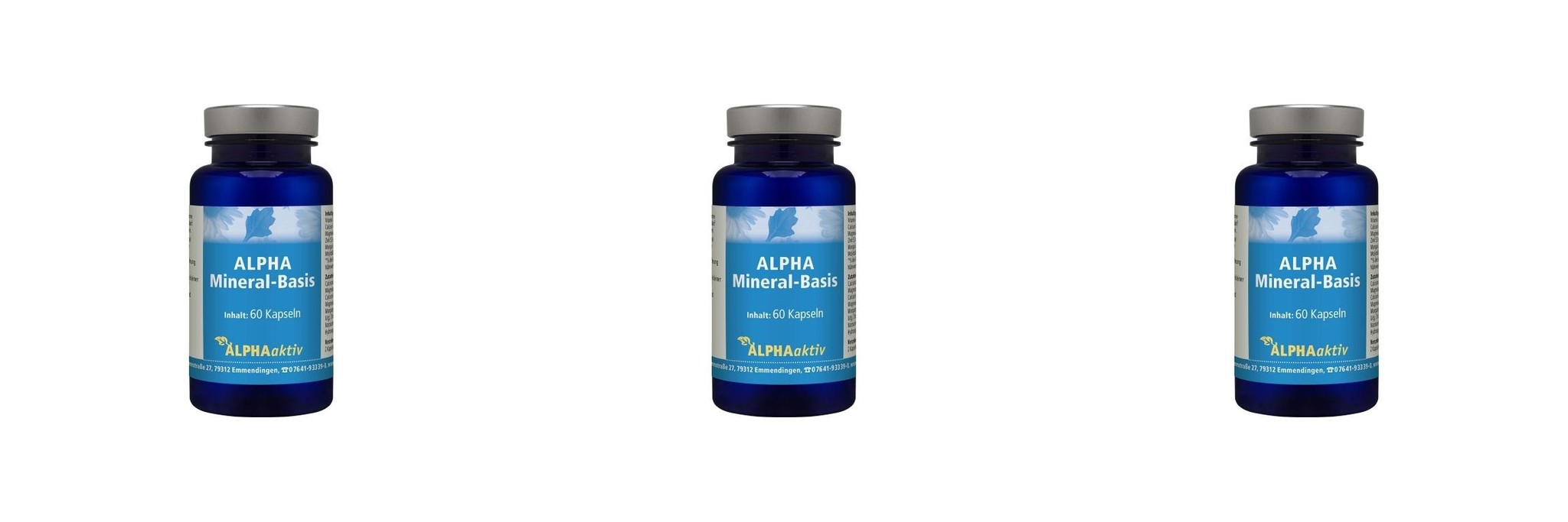 ALPHAaktiv ALPHA Mineral-Basis, 60 Capsules, 3-packs