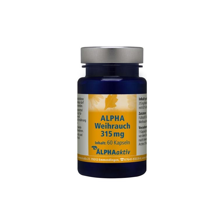 ALPHAaktiv ALPHA Weihrauch, 315mg, 60 Capsules