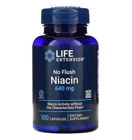 Life Extension No Flush Niacin, 640 mg, 100 Capsules