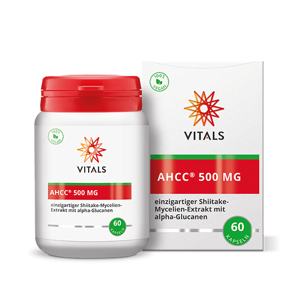 VITALS AHCC®, 500 MG, 60 Capsules