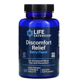 Life Extension Discomfort Relief, Berry Flavor, 60 Vegetarian Chewable Tablets