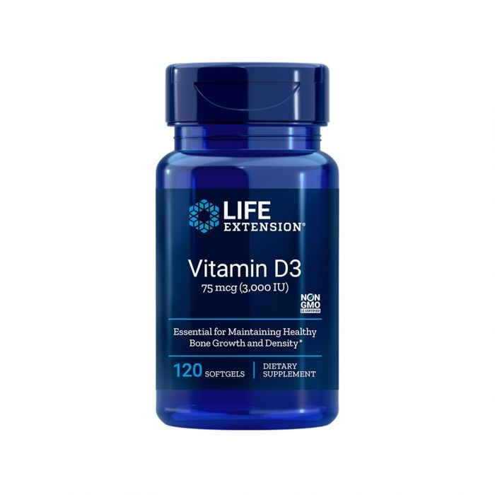 Life Extension Vitamin D3 3000 IU, 120 Softgels