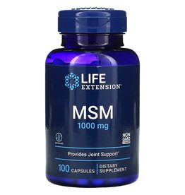 Life Extension MSM, 1,000 mg, 100 Capsules