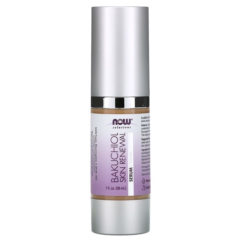 Now Foods Solutions, Bakuchiol Skin Renewal Serum, 1 fl oz (30 ml)