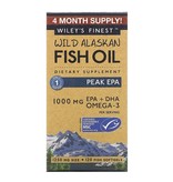 Wiley's Finest Wild Alaskan Fish Oil, PEAK EPA, 1,250 Mg, 120 Fish Softgels