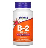 Now Foods B-2, 100 mg, 100 Veg Capsules