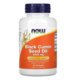 Now Foods Black Cumin Seed Oil, 1,000 mg, 60 Softgels