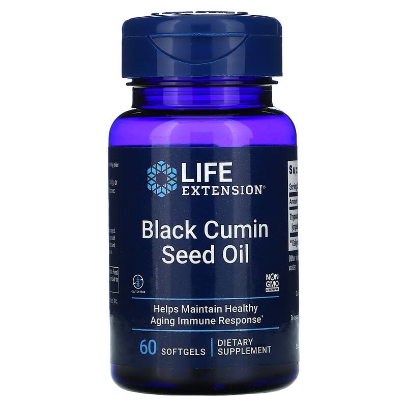 Life Extension Black Cumin Seed Oil, 60 Softgels