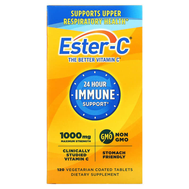 Nature's Bounty  Ester-C, Maximum Strength, 1,000 mg, 120 Vegetarian Coated Tablets