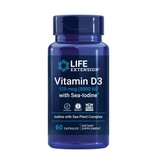 Life Extension Vitamin D3 with Sea-iodine, 125 mcg (5,000 IU), 60 Capsules, 2-packs