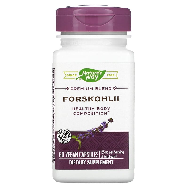 Nature's Way Forskohlii, 125 mg, 60 Vegan Capsules