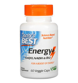 Doctor's Best Energy+ CoQ10, NADH & B12, 60 Veggie Caps