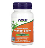 Now Foods Ginkgo Biloba, Double Strength, 120 mg, 50 Veg Capsules