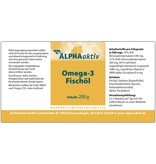 ALPHAaktiv Omega-3 Lachsöl, 200 g, ca. 284 Capsules