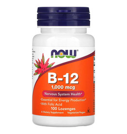 Now Foods B-12, 1,000 mcg, 100 Lozenges