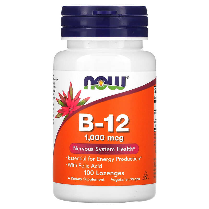 Now Foods B-12, 1,000 mcg, 100 Lozenges