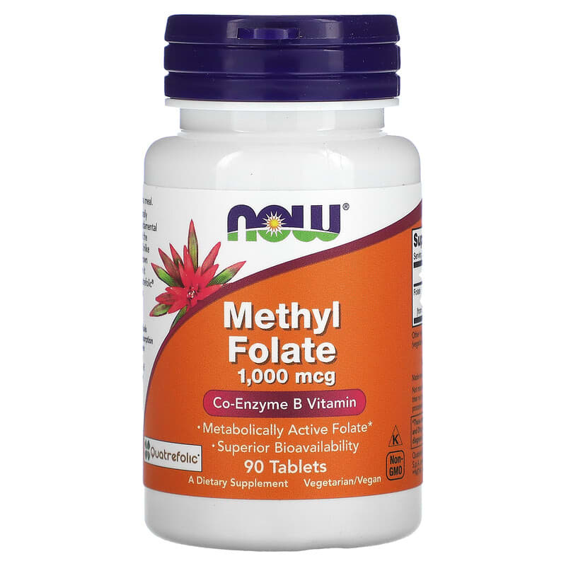 Now Foods Methyl Folate, 1,000 mcg, 90 Tablets