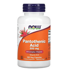 Now Foods Pantothenic Acid, Pantothensäure, 500 mg, 100 pflanzliche Kapseln