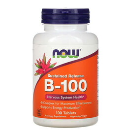 Now Foods Sustained Release B-100, 100 Tablets